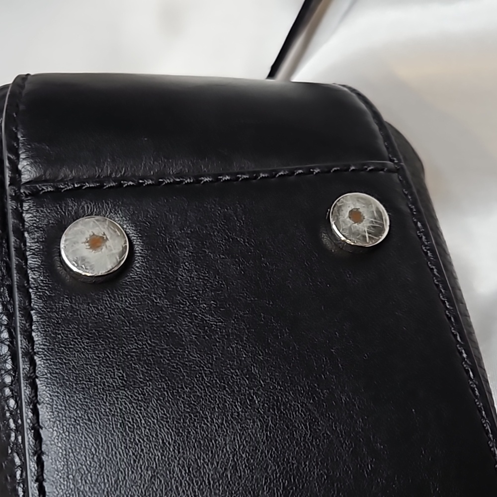 Michael Kors Lillie Messenger Bag Black with Silver Hardware - Picture 17 of 17